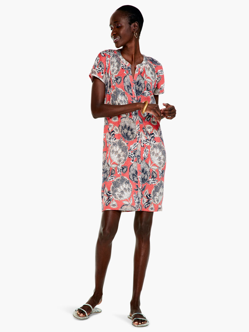 Woman Wears Island Petals Dress image number 3