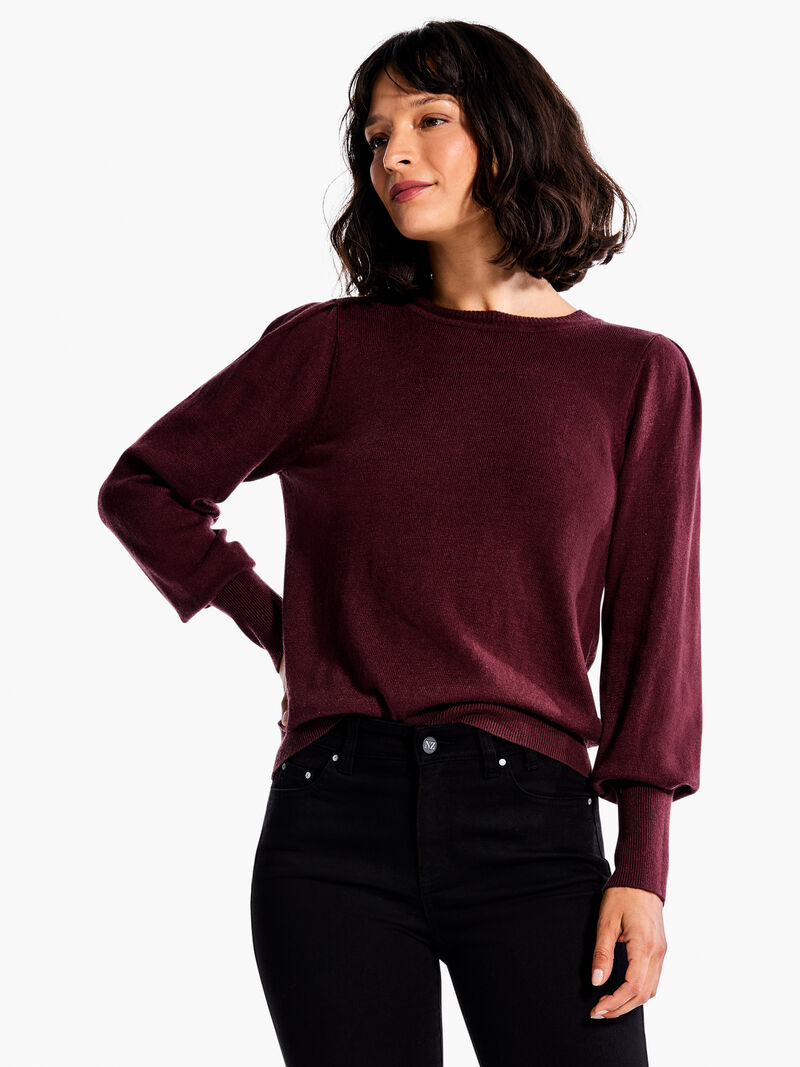 Woman Wears Femme Sleeve Sweater image number 0