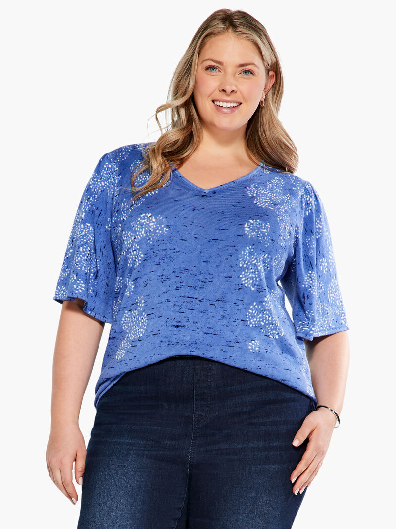 Woman Wears Coastline Coral Sweater image number 0
