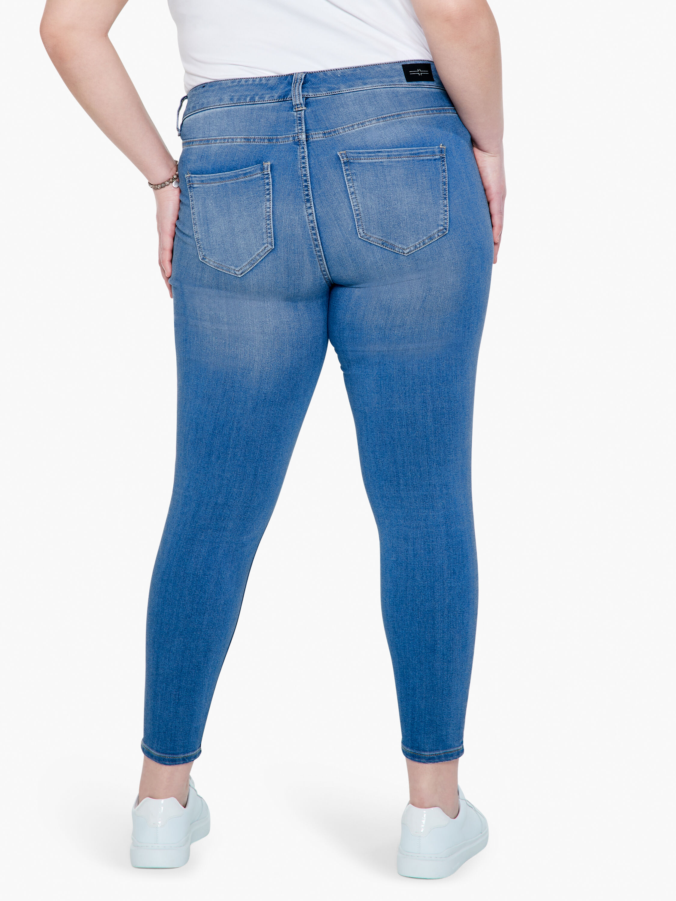 ◆7月新作◆Blue Jean High Waisted Ankle Leggings Bootyful Zensculpt Uplift Elastic Free High Waist Contour