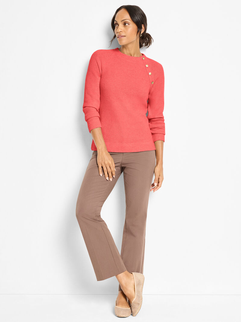 Woman Wears Soft Thermal Button Top image number 1