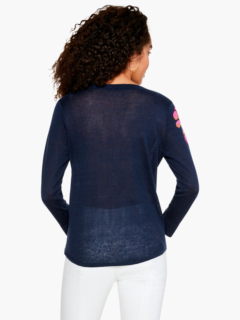 Woman Wears Cherry Twist Sweater image number 2