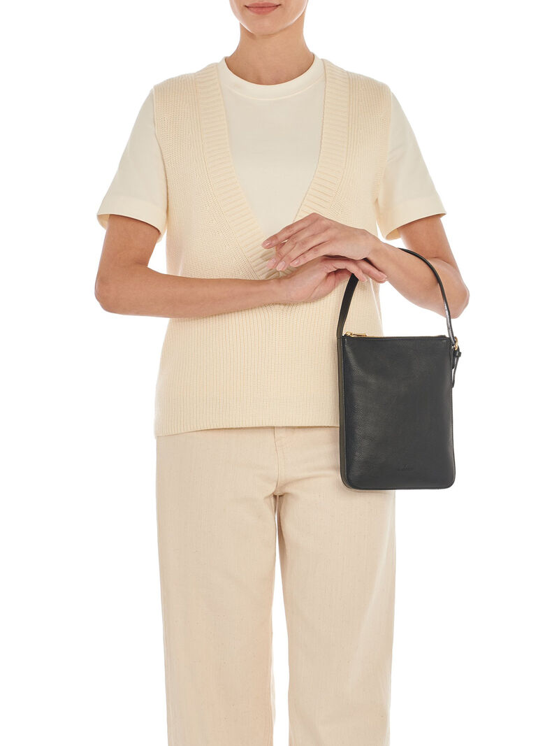 Woman Wears Il Bisonte - Small Rectangle Crossbody Bag image number 3