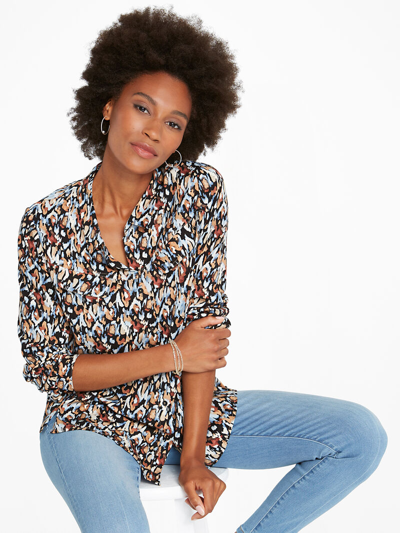 
                    Painted Leopard Shirt
