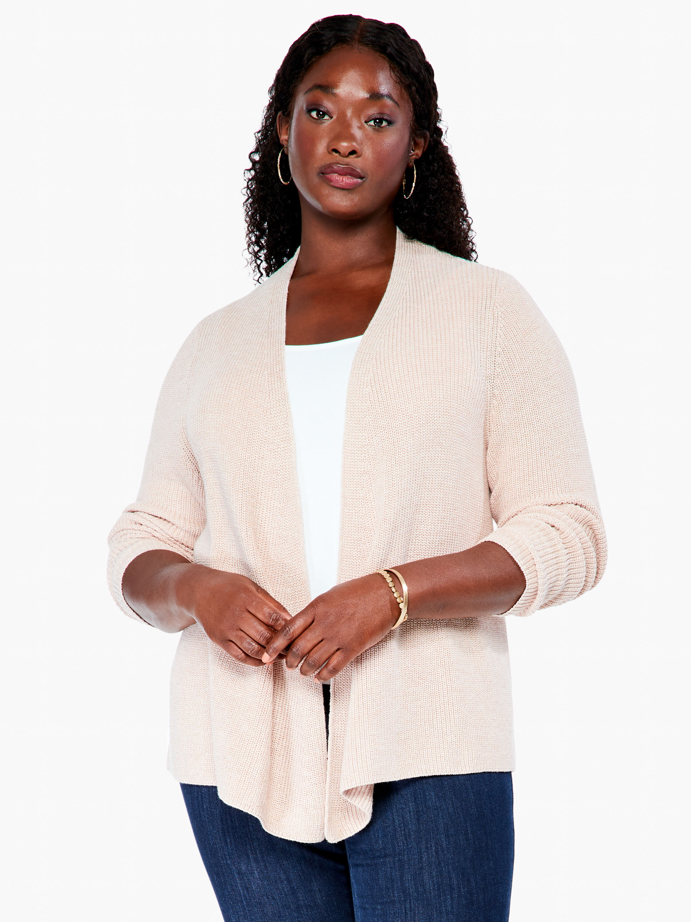 Plus size shaker sales knit sweater