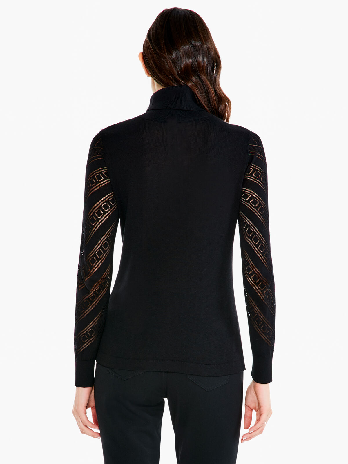 Pointelle Turtleneck Sweater Tee