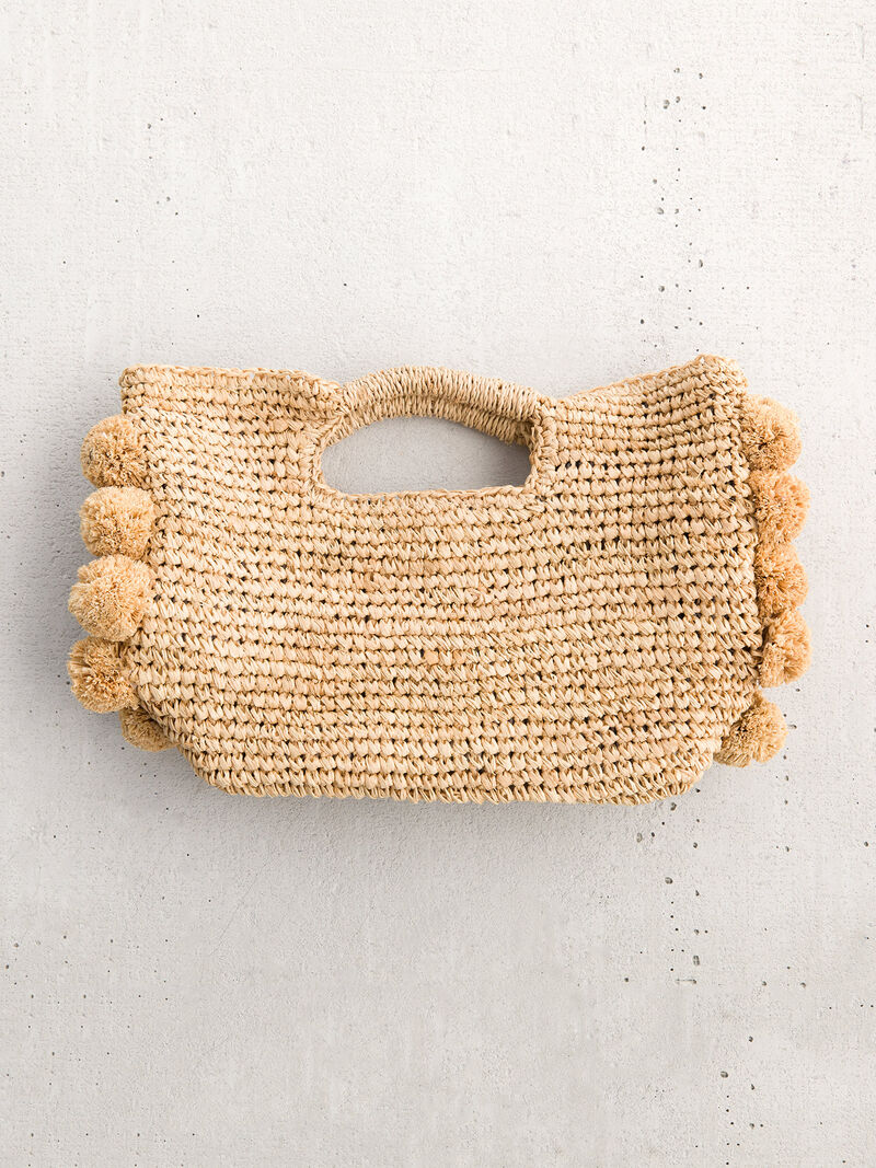 Woman Wears Hat Attack Handheld Straw Satchel image number 0