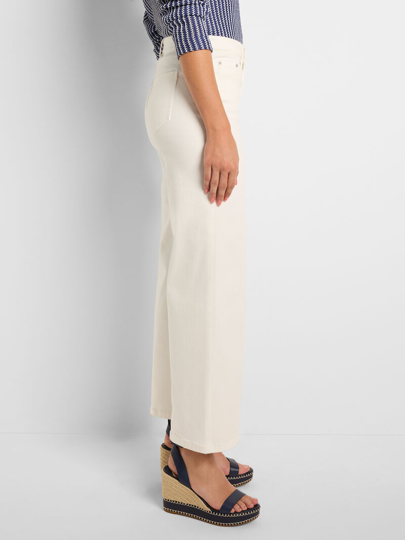 Woman Wears 28" Wide Leg Weekend Jeans image number 2