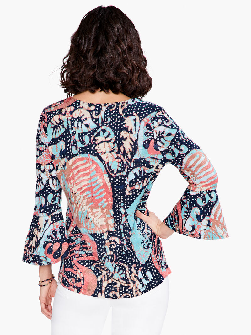 Woman Wears Batik Stamp Top image number 2