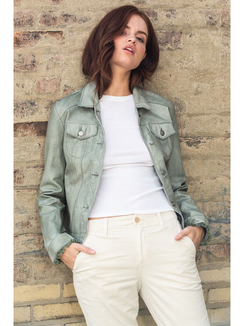 JKT NYC Alexa Patina Leather Jacket