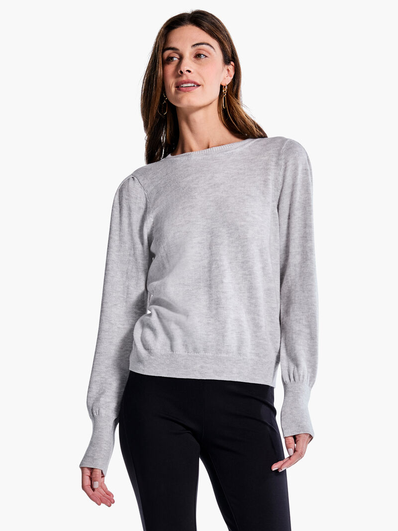 Woman Wears Femme Sleeve Sweater image number 0