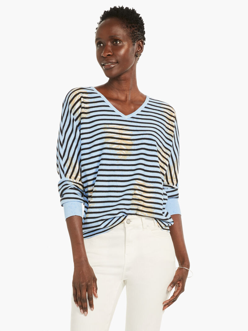 Stamped Stripes Sweater