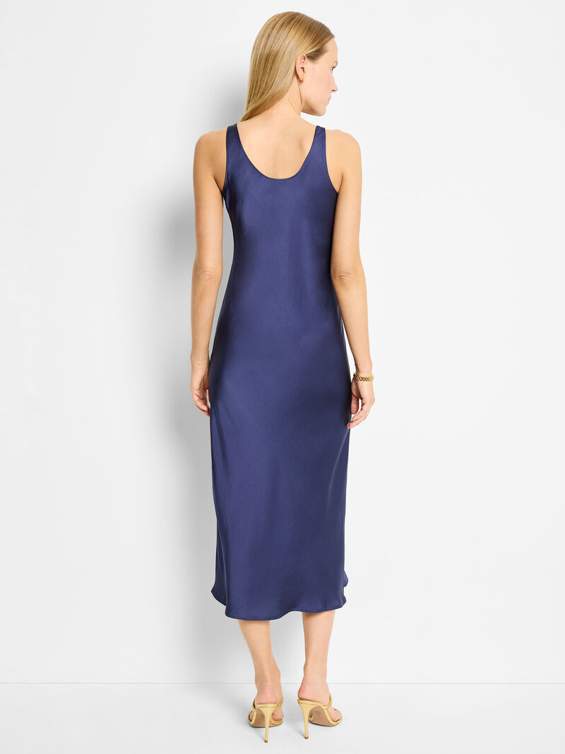 Woman Wears Day Gloss Bias Cut Tank Dress image number 3