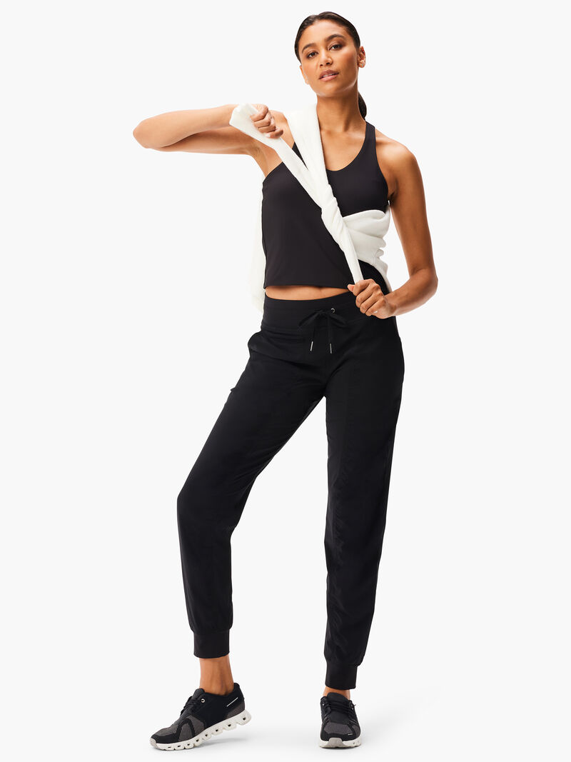Woman Wears Tech Stretch Ruched Jogger image number 1