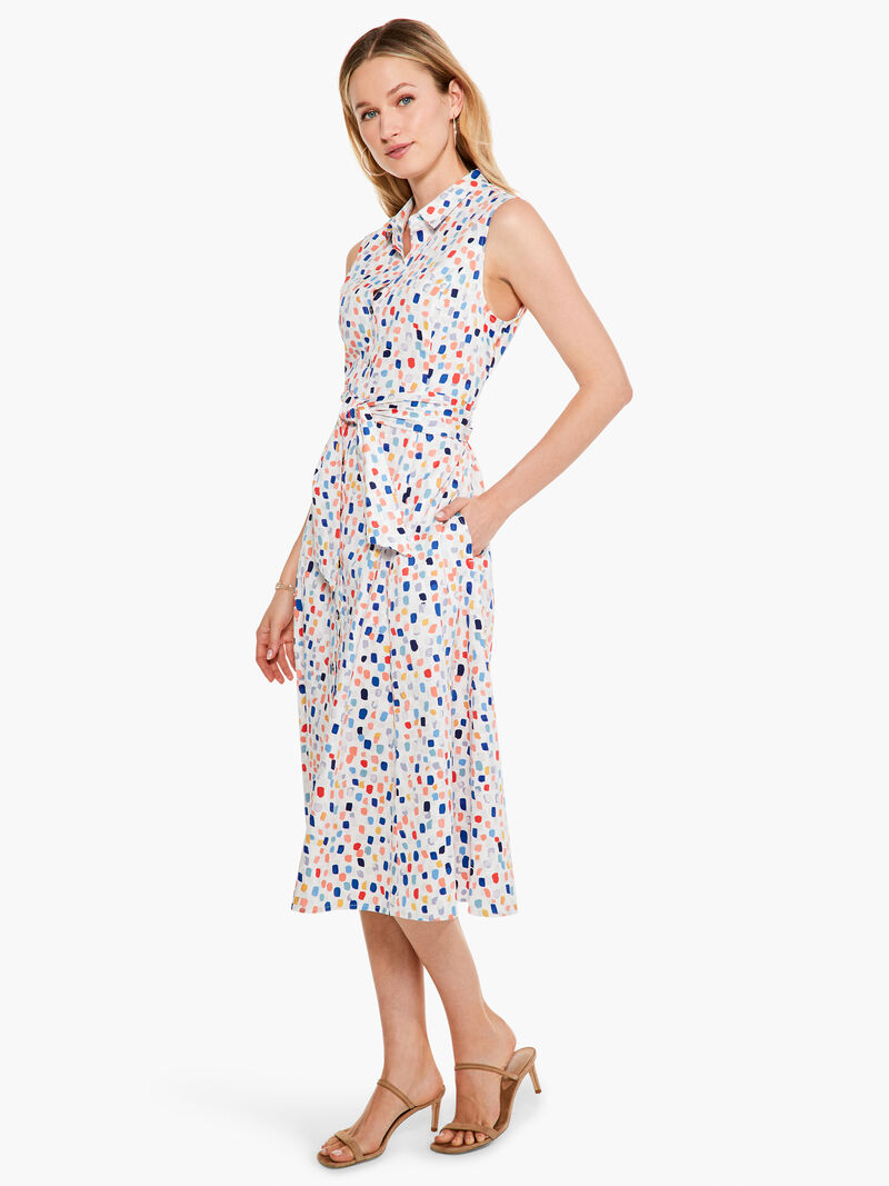Woman Wears Seaglass Shirt Dress image number 1