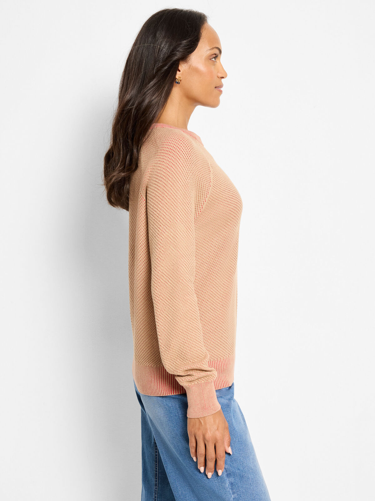 Textured Cotton Sweater