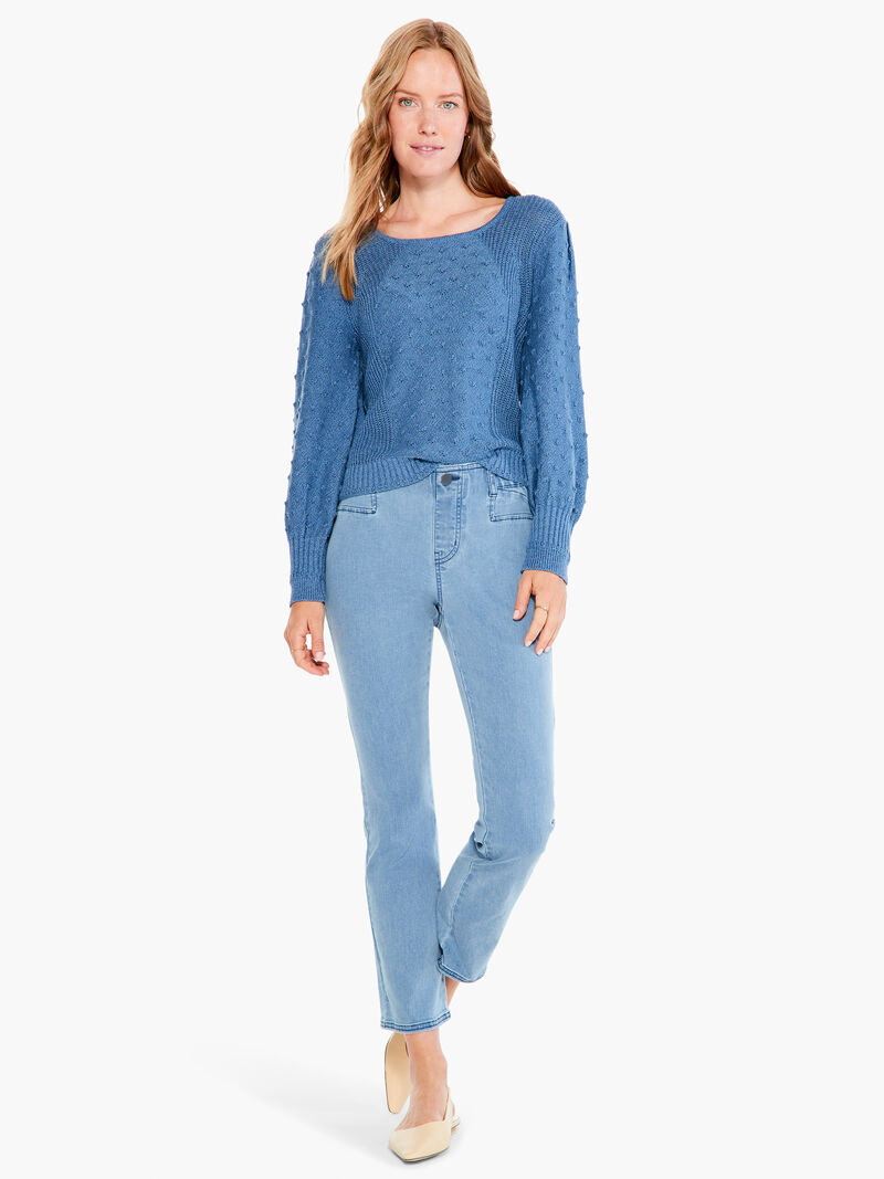 Woman Wears Bobble Sweater image number 3