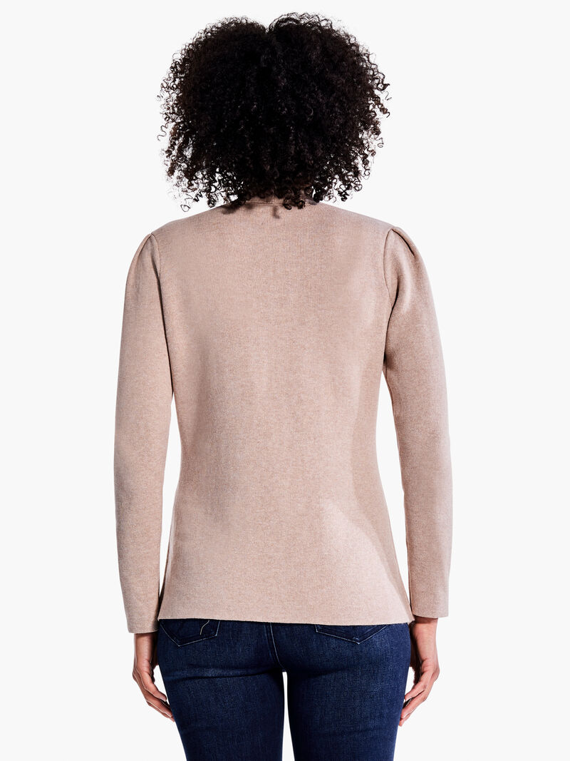 Woman Wears Femme Sleeve Knit Jacket image number 2