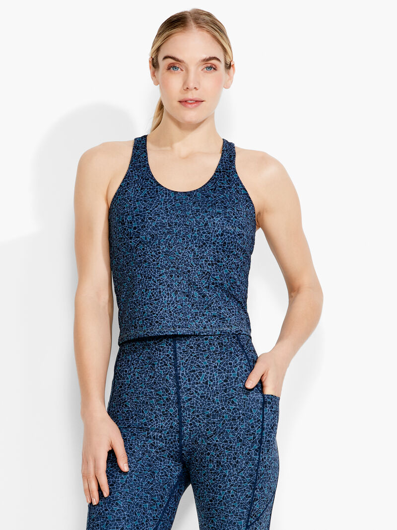 Woman Wears Flexfit Mosaic Bra Tank image number 1