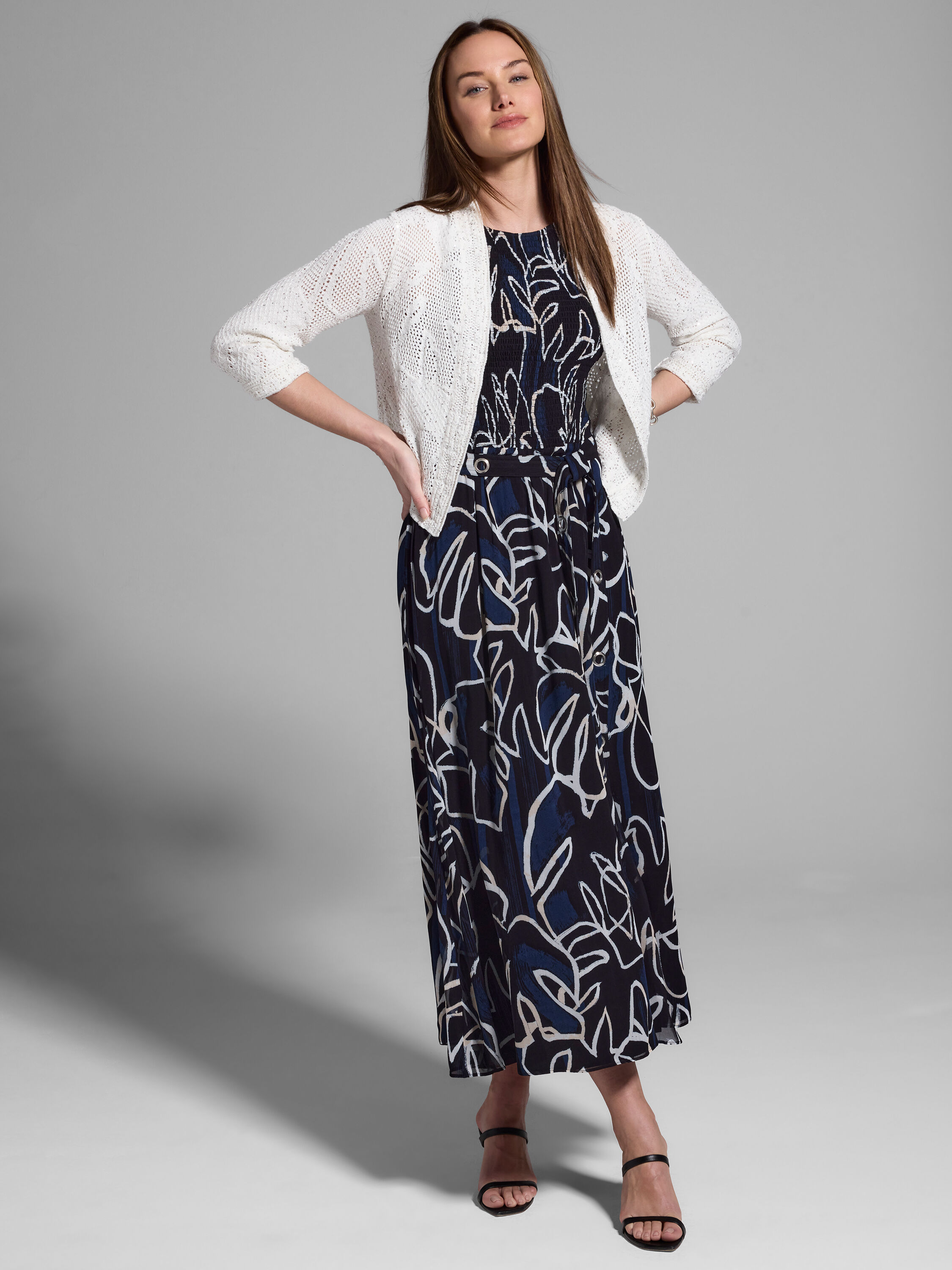 新品　freckle made chiffon dress ミント Crinkle-Chiffon Kaftan Dress | Chico's
