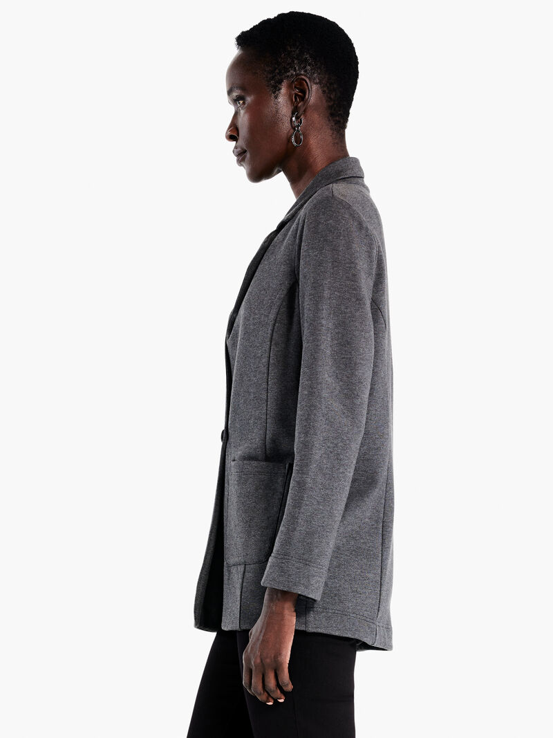 Woman Wears All Day Terry Knit Blazer image number 1