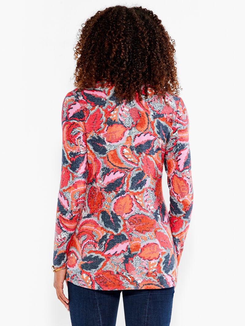 Woman Wears NZT Sweet Dreams Long Sleeve Tropics V Tee image number 3