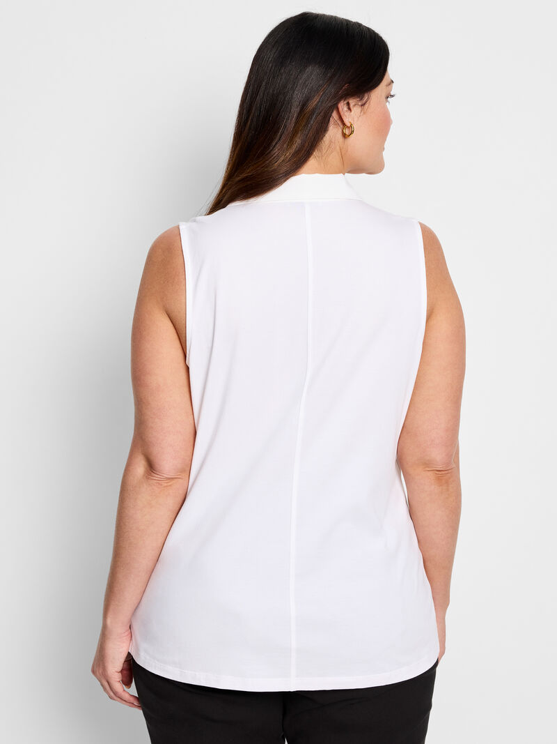 Woman Wears Easy Collar Tank image number 2