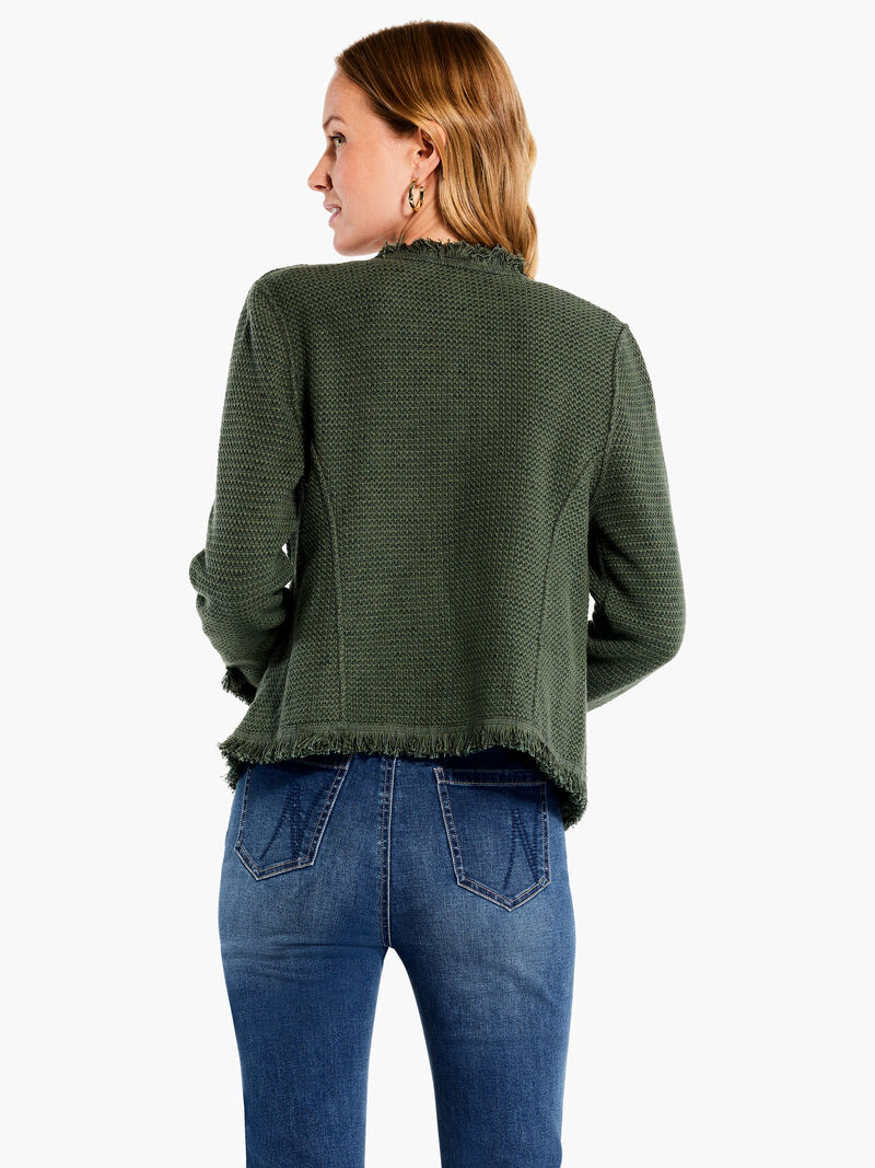 Woman Wears Fringe Mix Jacket image number 3