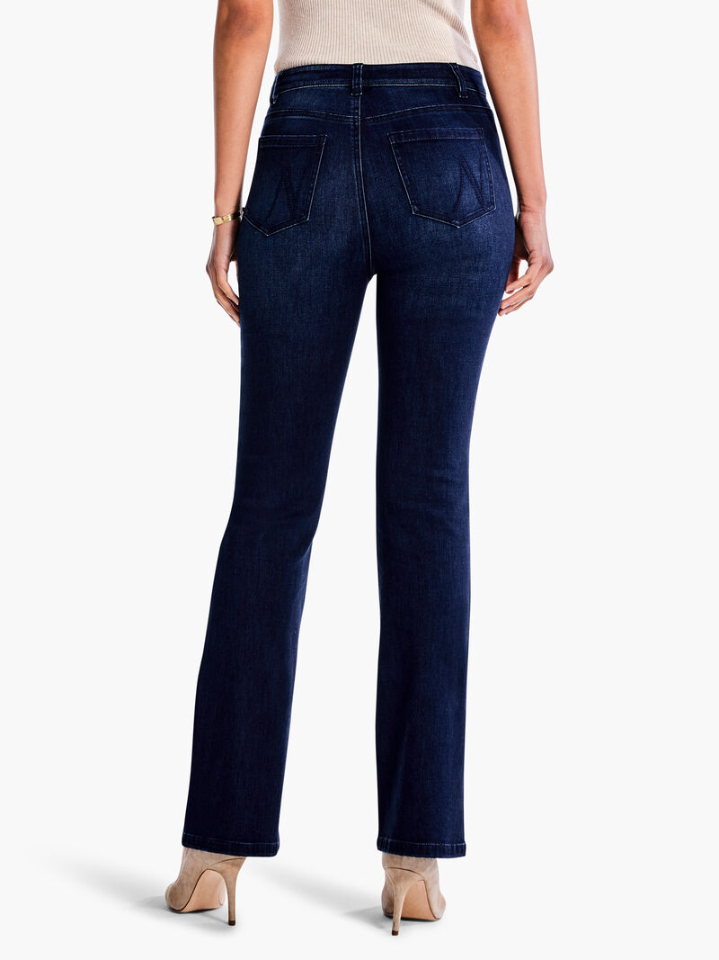 Woman Wears NZ Denim 31" High Rise Boot Cut Jeans image number 3