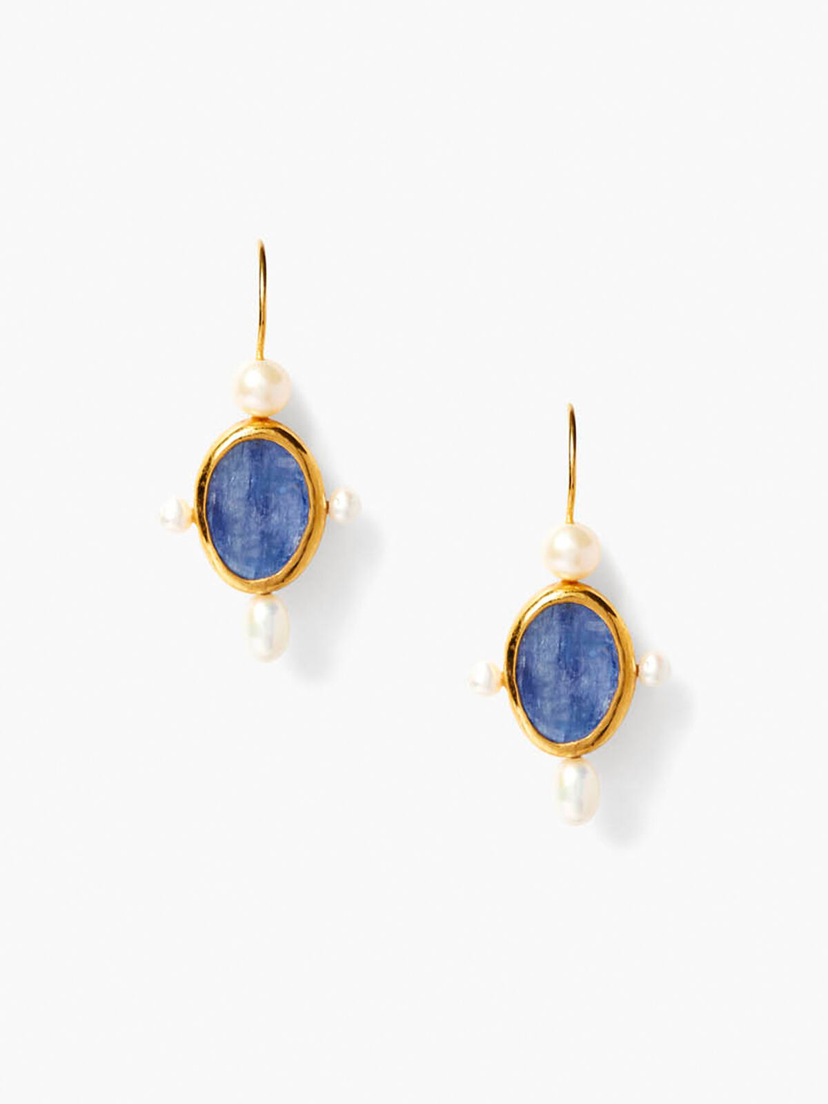 Chan Luu - Kyanite And Pearl Earrings