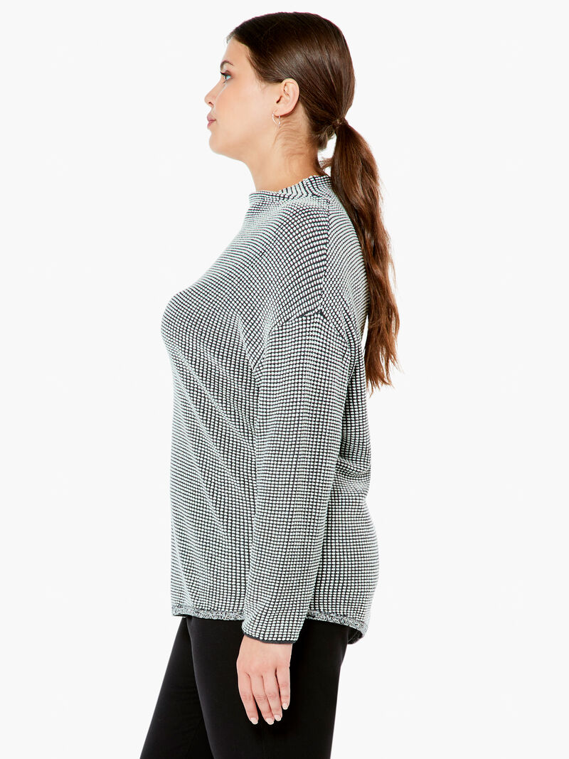 Woman Wears Pixel Knit Sweater image number 1