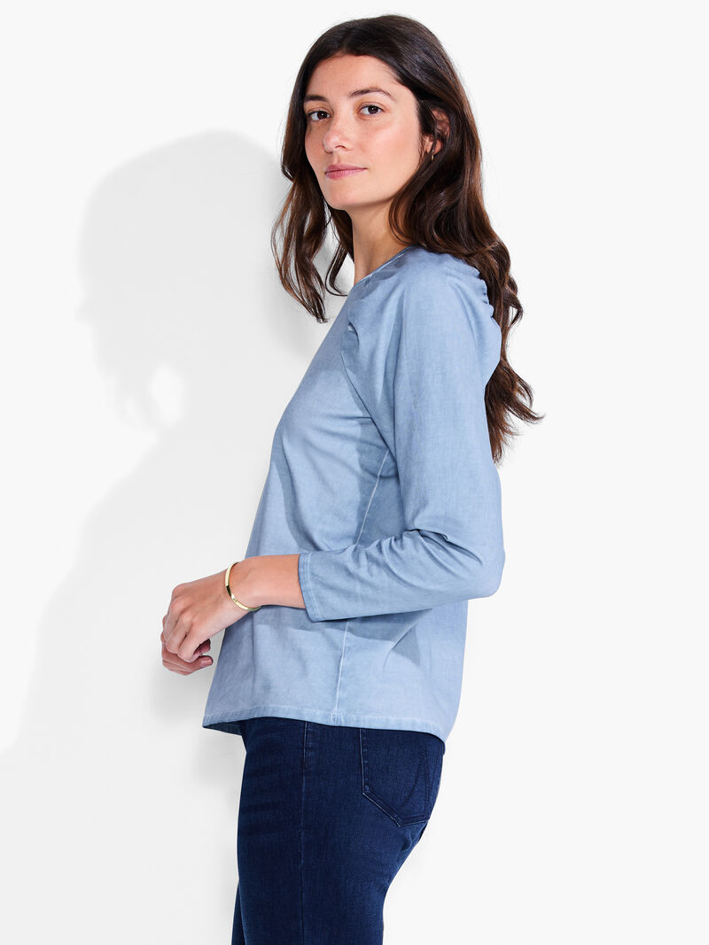NZT Long Sleeve Puff Shoulder Crew Neck