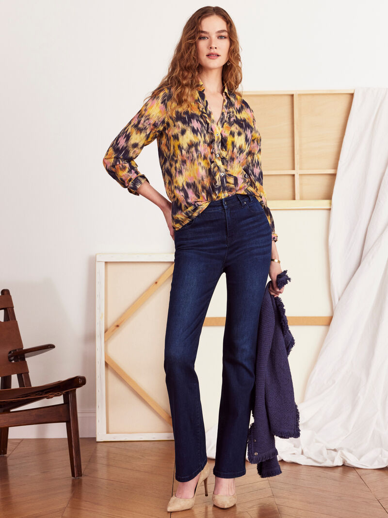 Woman Wears Dreamy Refined Ruffle Shirt image number 5