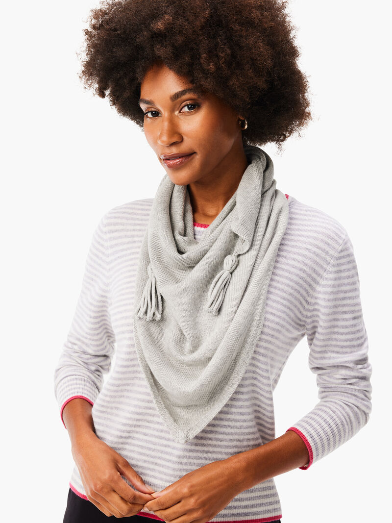 Woman Wears Handkerchief Scarf image number 0