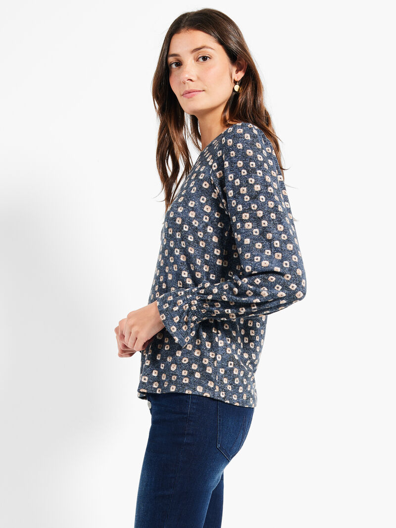 Woman Wears NZT Sweet Dreams Dotty Femme Sleeve Tee image number 1