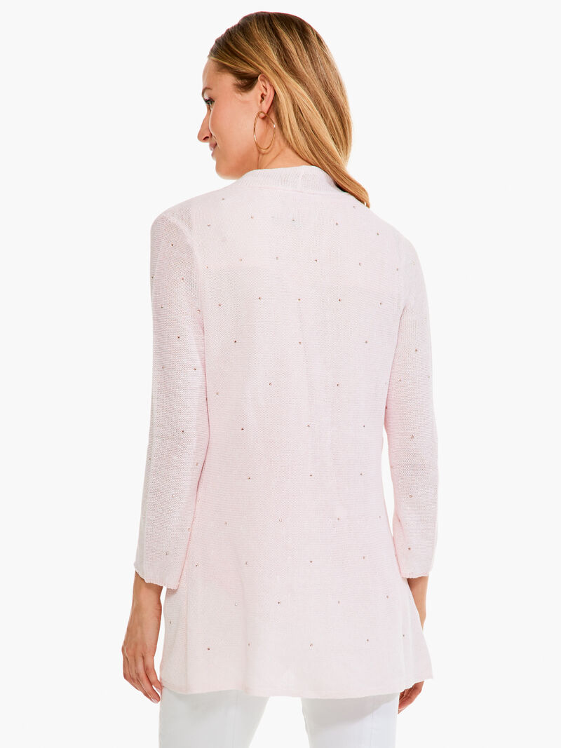 Woman Wears Seaside Sparkle Cardigan image number 3