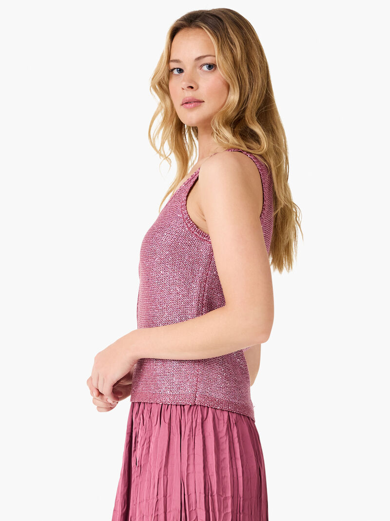 Woman Wears Subtle Sparkle Tank image number 2