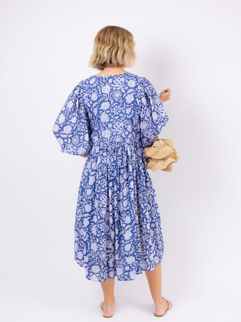 Woman Wears Hat Attack Beach Dress image number 1