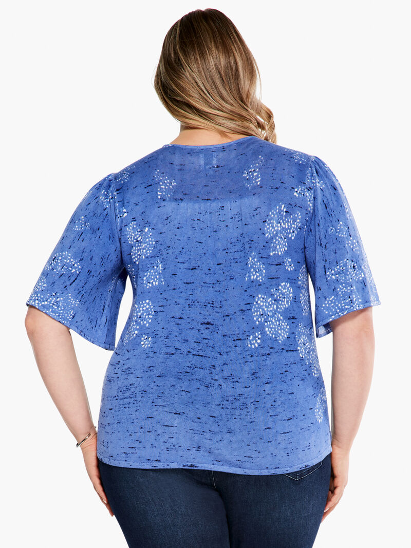 Woman Wears Coastline Coral Sweater image number 2