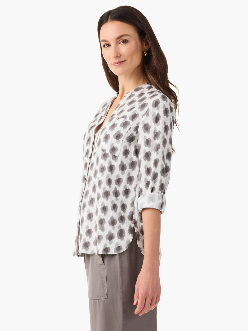 Woman Wears Clover Stamp Shirt image number 2