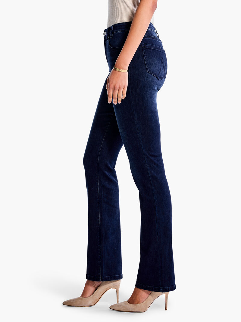 Woman Wears NZ Denim 31" High Rise Boot Cut Jeans image number 2