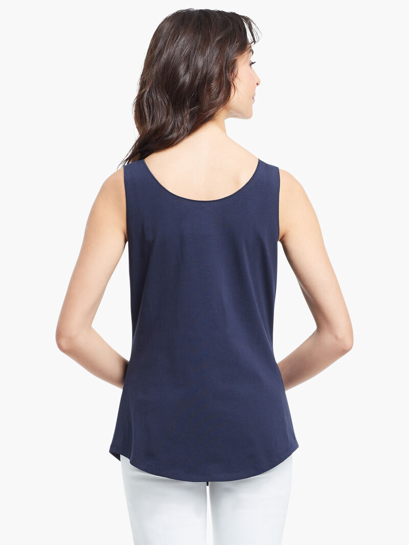 Woman Wears Shirt Tail Perfect Tank image number 2
