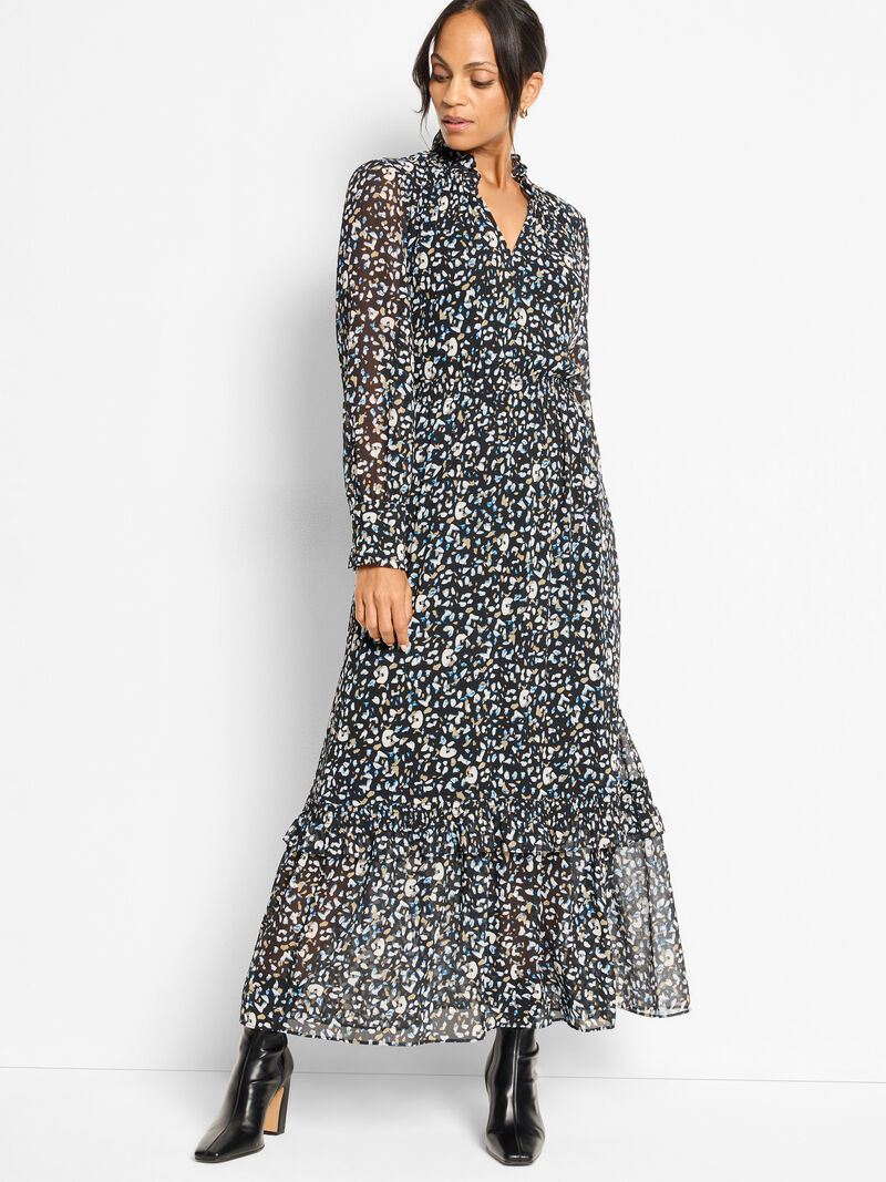 Woman Wears Femme Cheetah Anabelle Dress image number 2