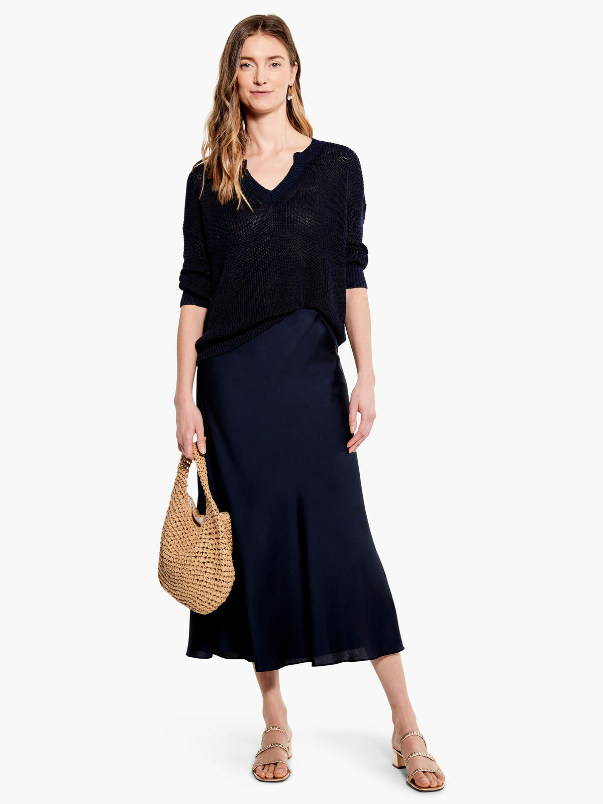 Summer Split Neck Sweater