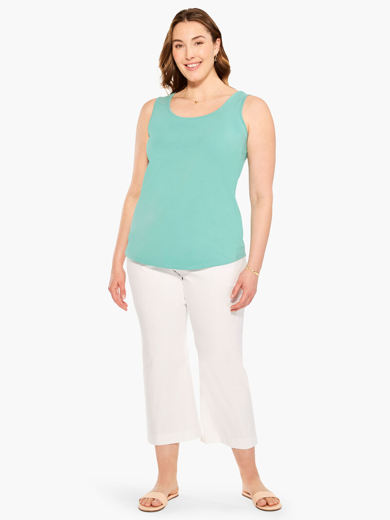 Woman Wears Shirt Tail Perfect Tank image number 3