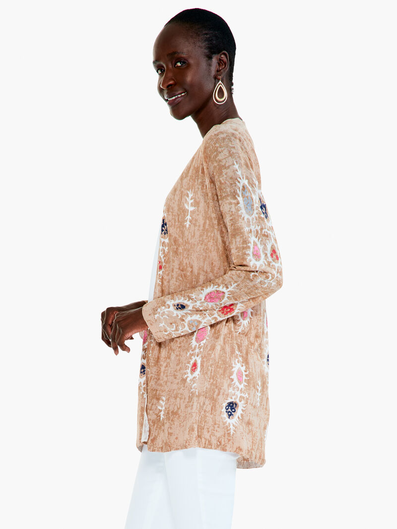 Woman Wears Summer Escape Cardigan image number 1