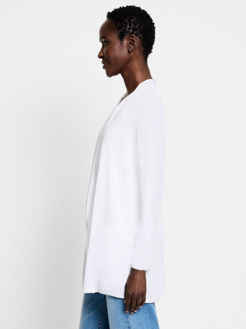 Woman Wears All Year Back Of Chair Cardigan image number 2