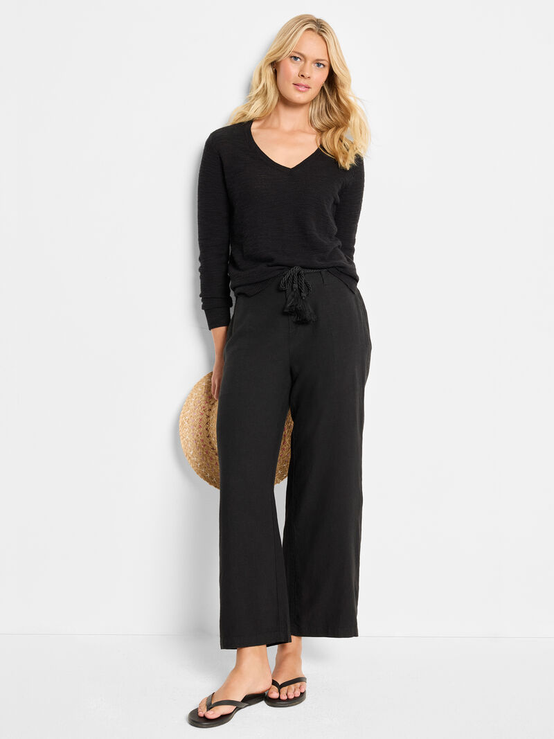 Woman Wears Breezy Texture Sweater image number 1