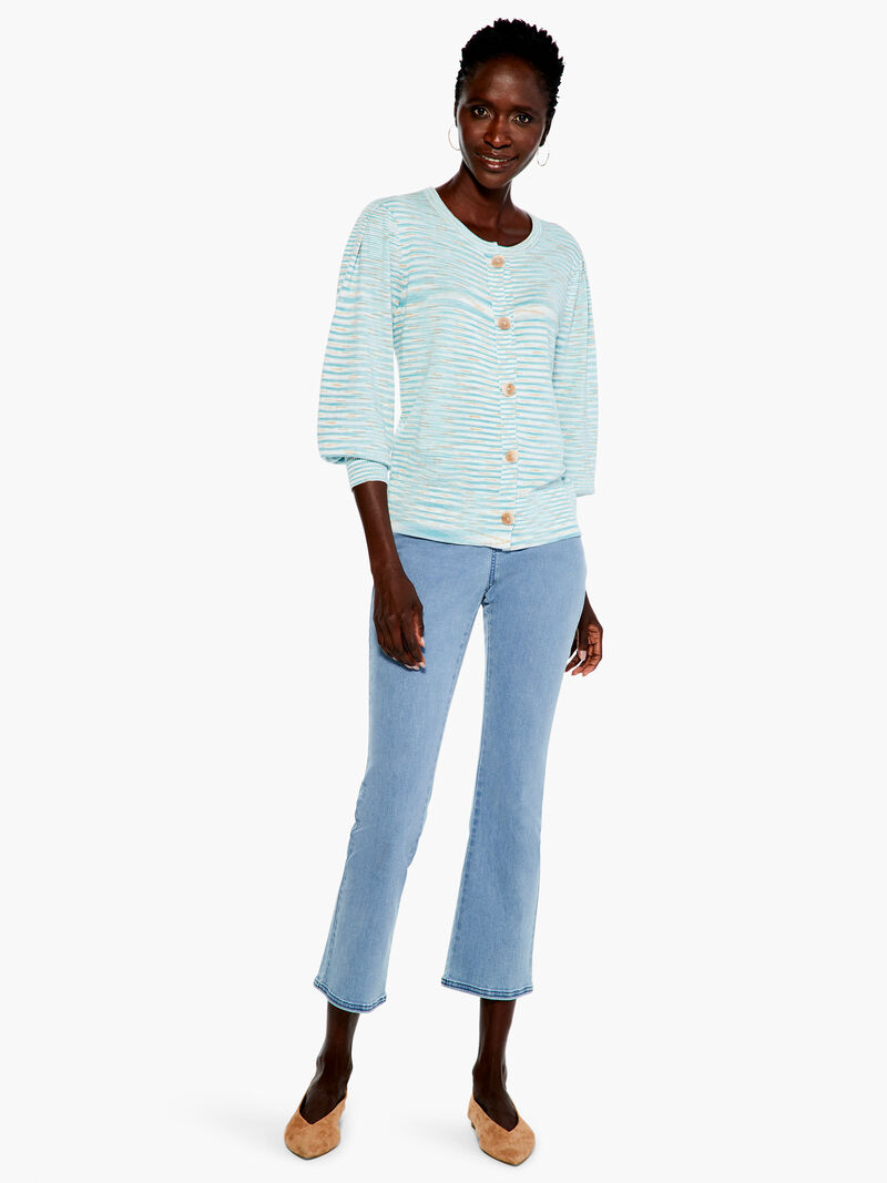 Woman Wears Shifting Tides Cardigan image number 3