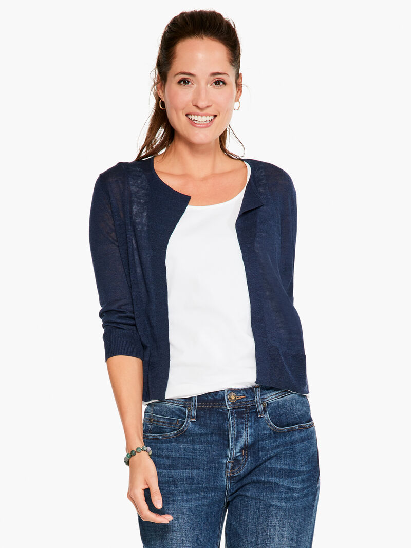 Woman Wears Easy Featherweight Cardigan image number 0